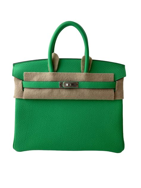 HERMES Togo Birkin 25 Vert Comics 